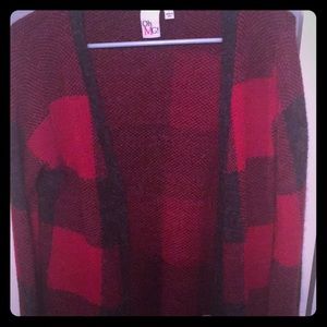 Plaid cardigan